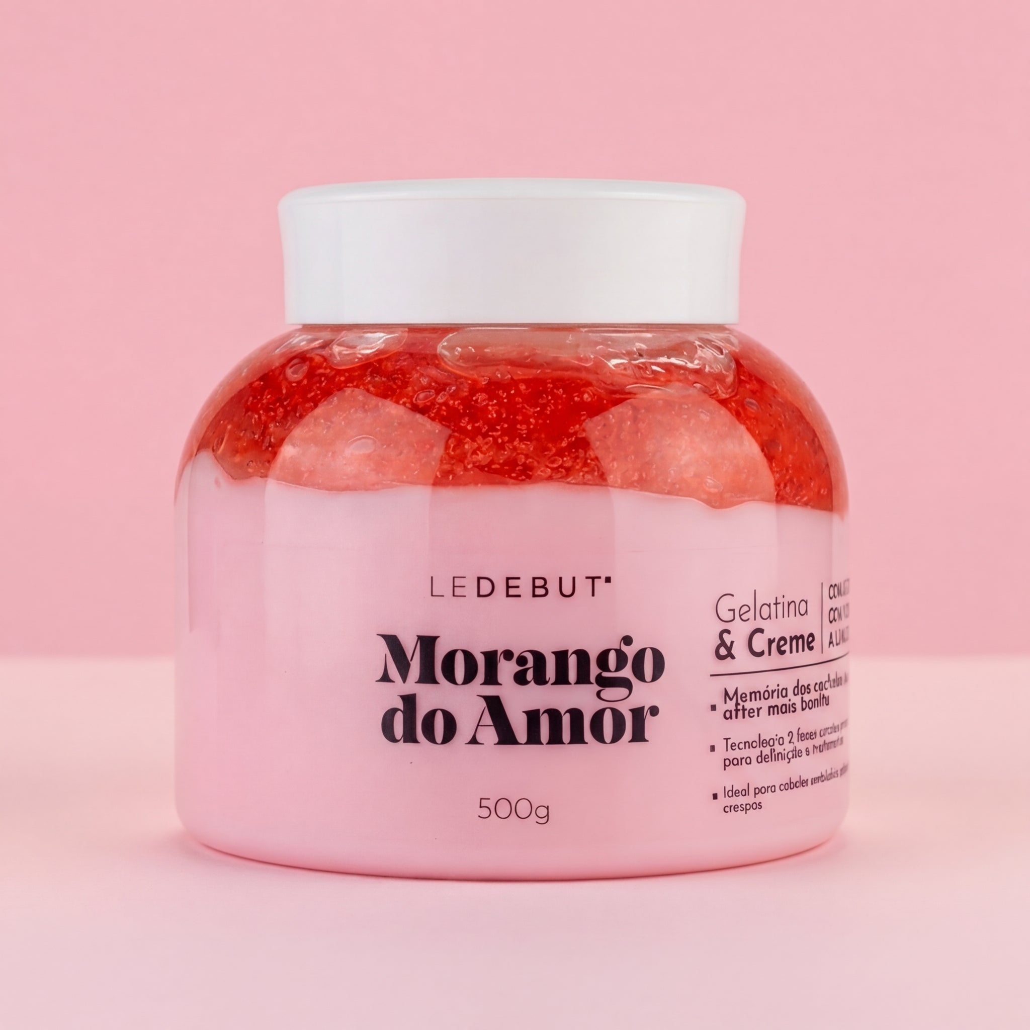 Morango do Amor Gelatina & Creme de Pentear 500g