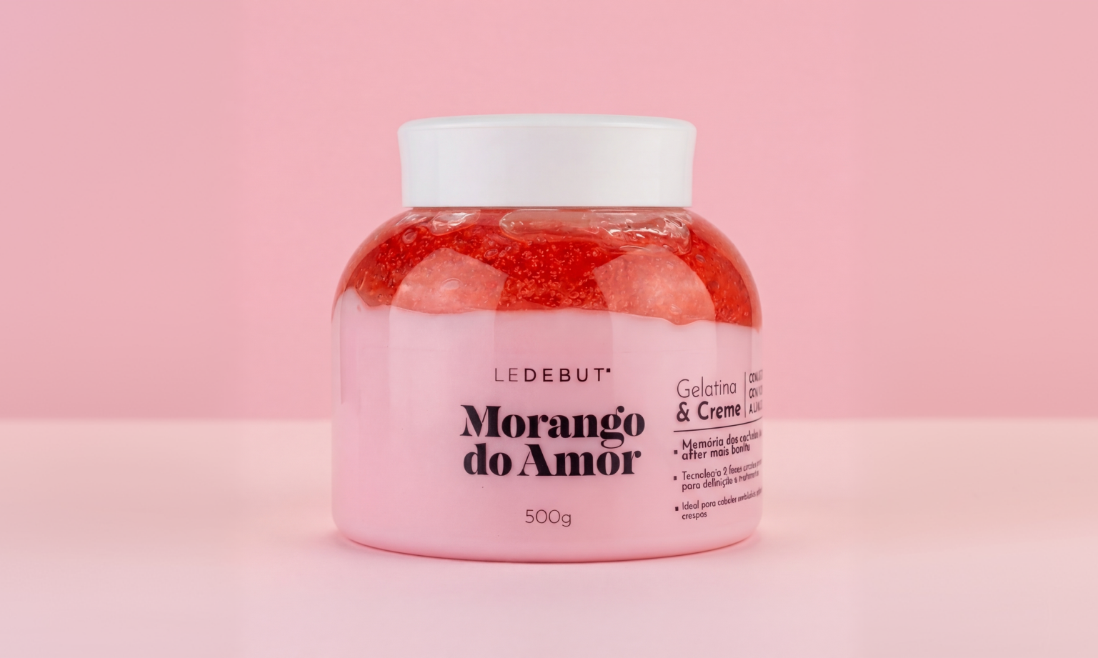 Morango do Amor Gelatina & Creme de Pentear 500g