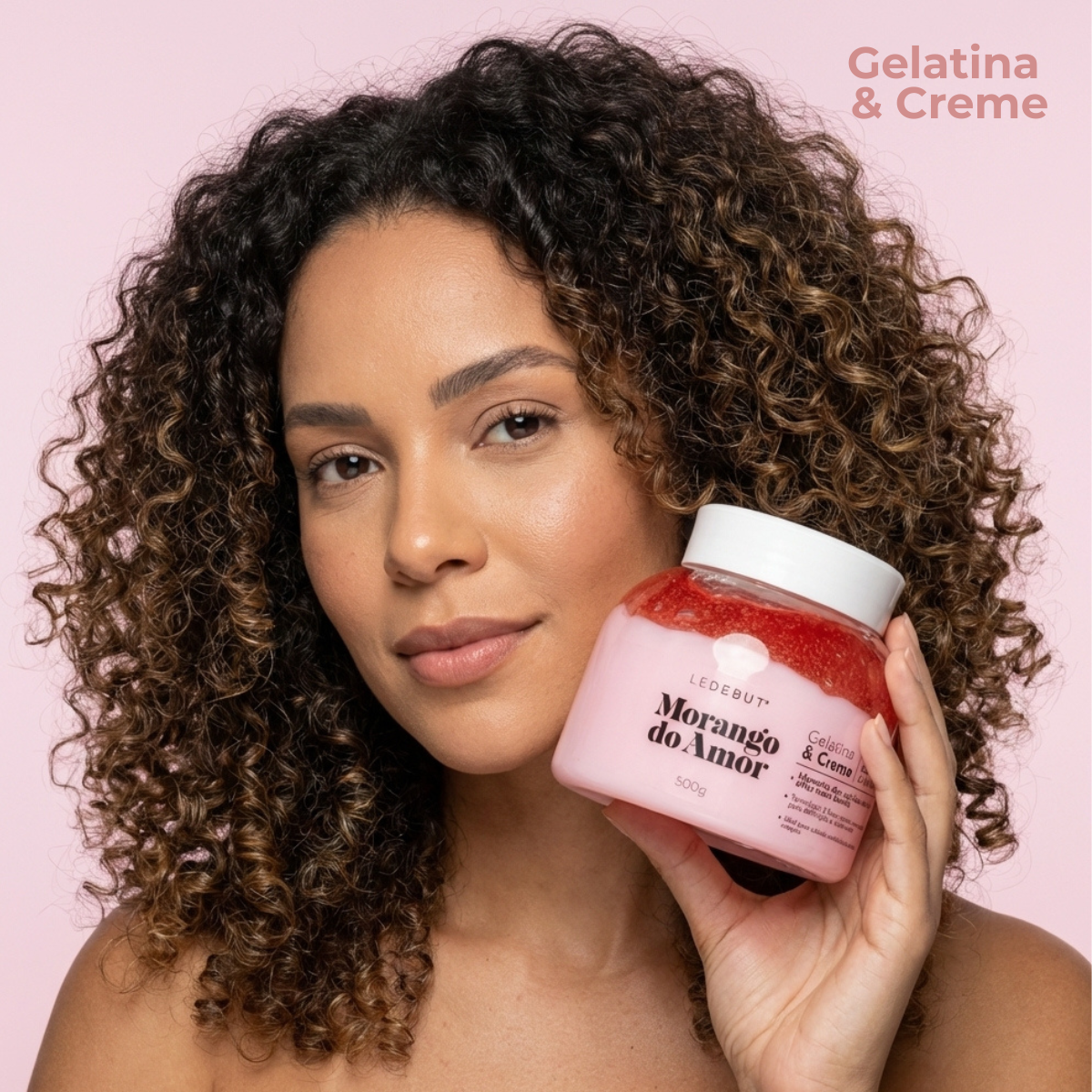 Morango do Amor Gelatina & Creme de Pentear 500g