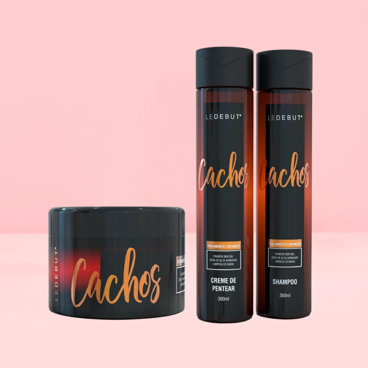 (4 Kits) Cachos - Definição e hidratação 3 passos