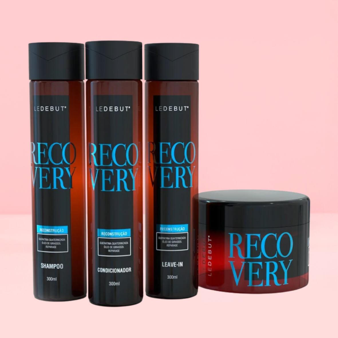 (4 Kits) Recovery 300ml - 4 Passos - Reconstrução